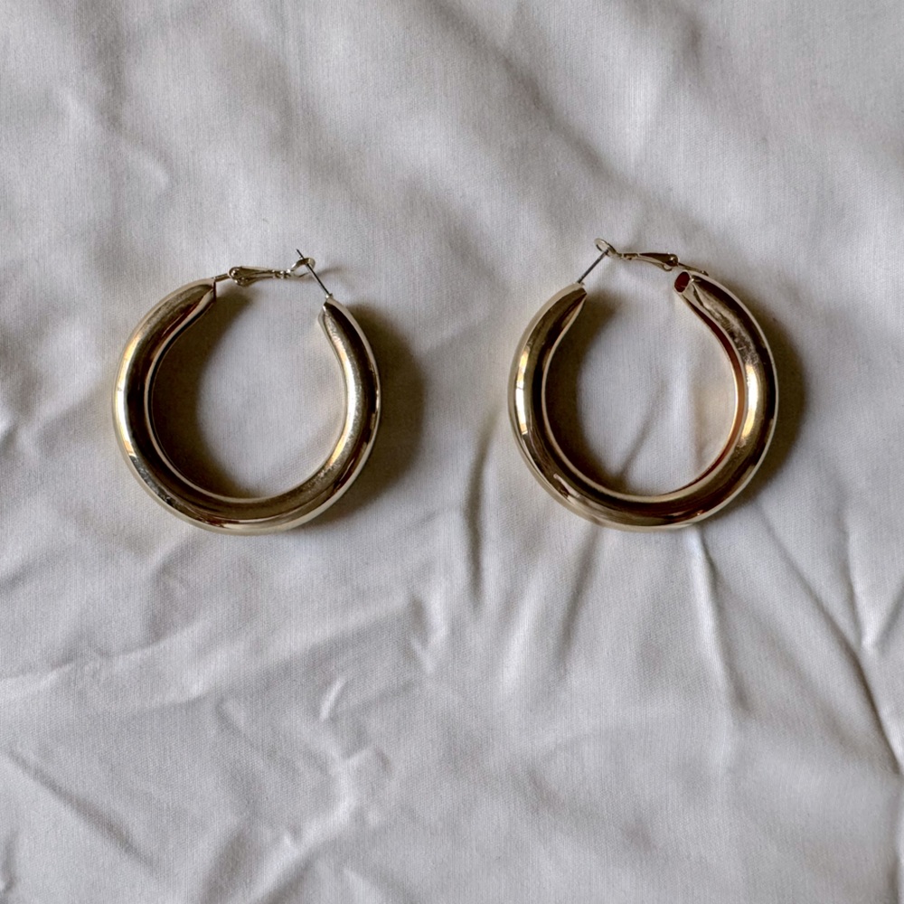 Women’s Gold Plated Hoop Earrings